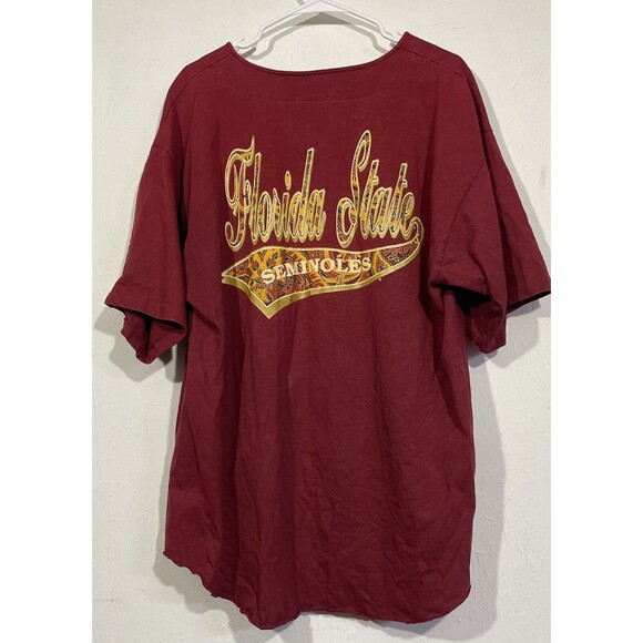 Vintage Florida State Baseball Jersey Made Is USA by Crable Sportswear Size XL - Picture 5 of 6